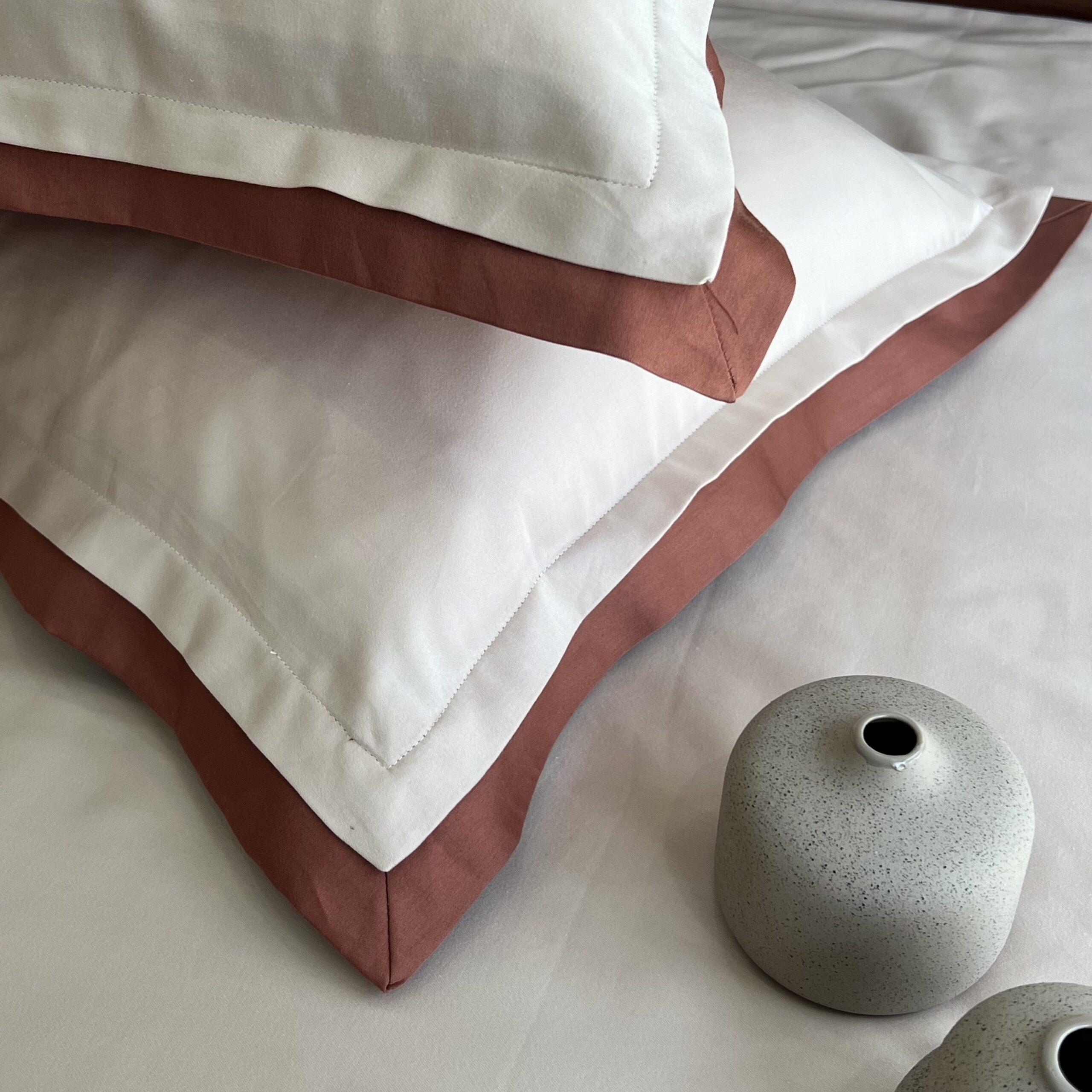 Sadyaska Buff Terracotta Duplex s (Set of 2) 1 Pcs Pillow Cover