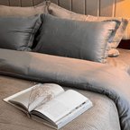 Sadyaska Honeycomb Slate Woven 1 Pcs Duvet Cover