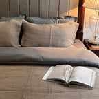 Sadyaska Honeycomb Slate Woven 1 Pcs Duvet Cover