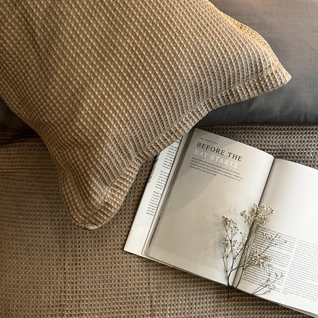 Sadyaska Honeycomb Slate Woven 1 Pcs Duvet Cover Set