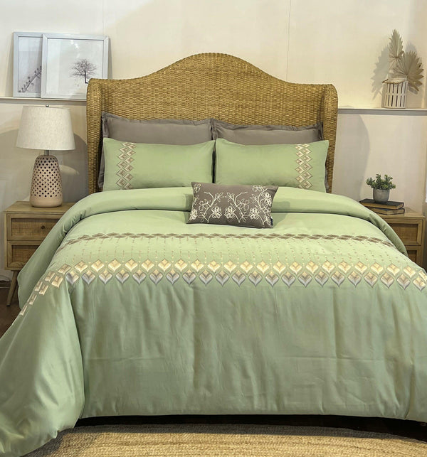 Sadyaska Leaflet Lime Green Syona 1 Pcs Duvet Cover Set