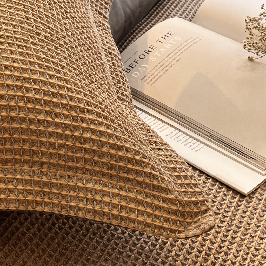 Sadyaska Honeycomb Slate Woven 1 Pcs Duvet Cover Set