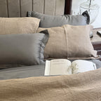 Sadyaska Honeycomb Slate Woven 1 Pcs Duvet Cover