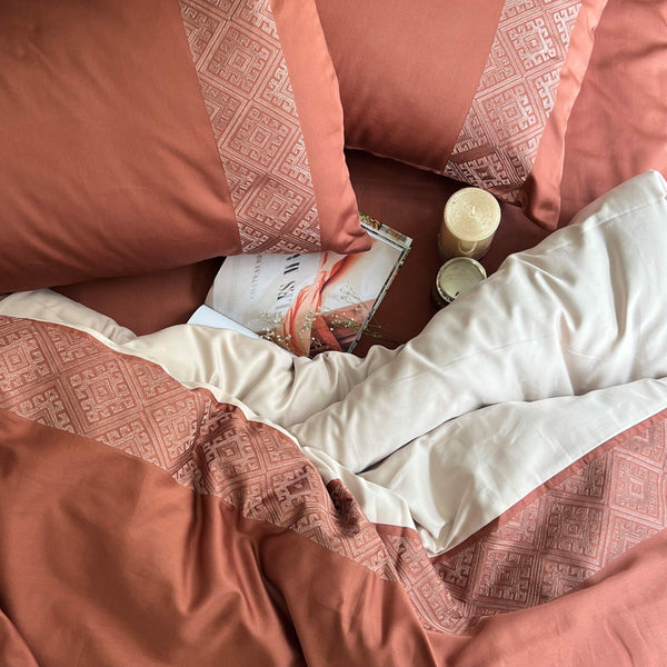 Sadyaska Arcane Terracotta Buff Dreams 1 Pcs Duvet Cover