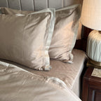 Sadyaska Sand and Beige Duplex 1 Pcs Duvet Cover