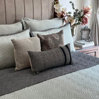 Sadyaska Quilted Sage Green and Grey Comber Reversible 1 Pcs Bedspread