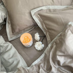Sadyaska Sand and Beige Duplex 1 Pcs Duvet Cover Set