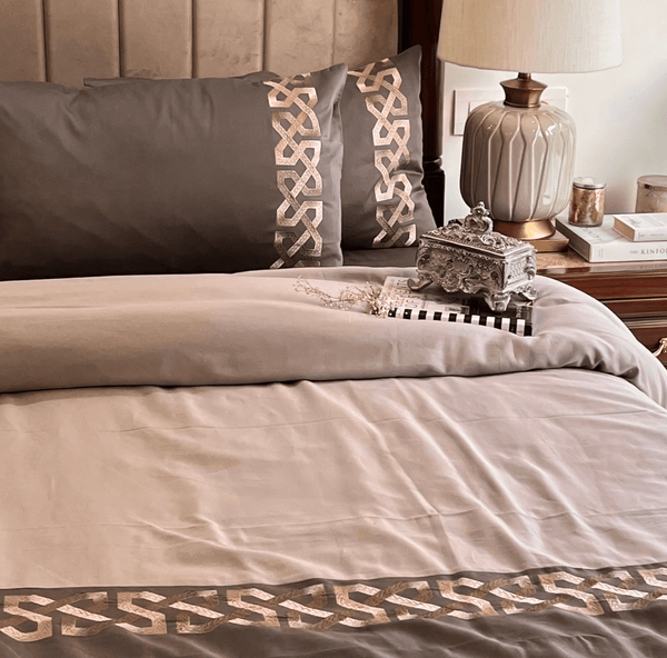 Sadyaska Alley Elephant Grey Silver Dreams 1 Pcs Duvet Cover Set