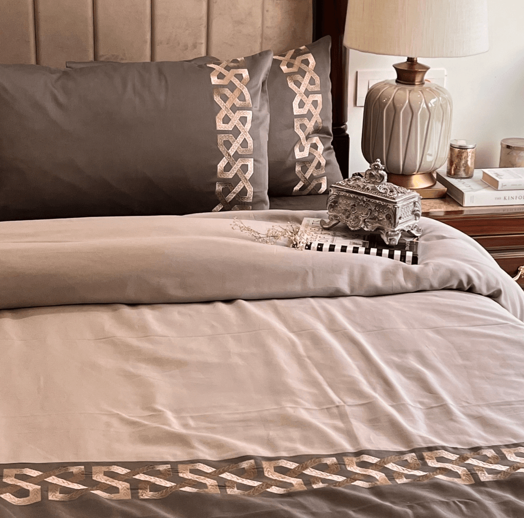 Sadyaska Alley Elephant Grey Silver Dreams 1 Pcs Duvet Cover