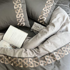 Sadyaska Alley Elephant Grey Silver Dreams 1 Pcs Duvet Cover Set
