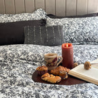 Sadyaska Black Rose Printed Cotton 1 Pcs Duvet Cover