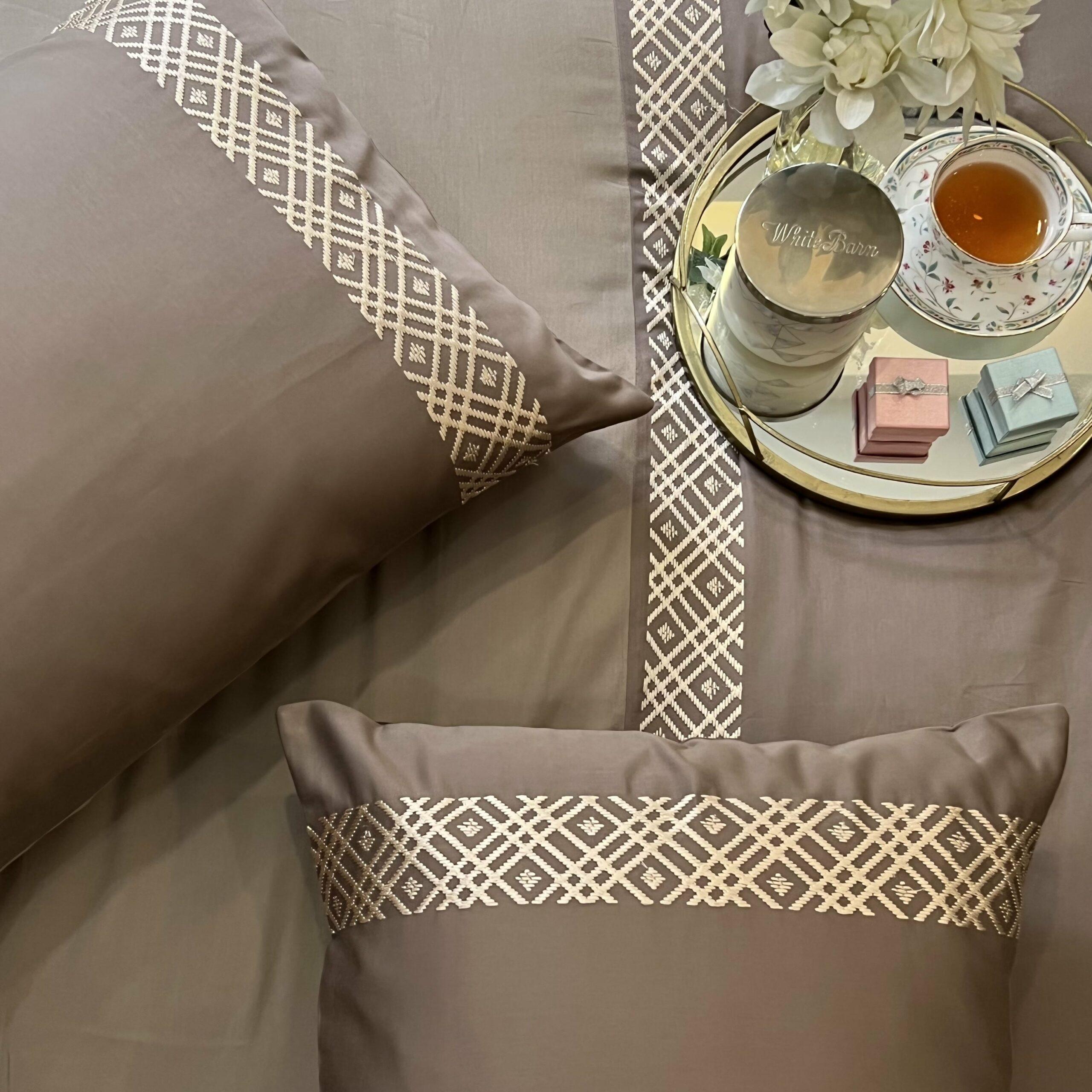 Sadyaska Classic Mocha Taupe Dreams 1 Pcs Duvet Cover Set