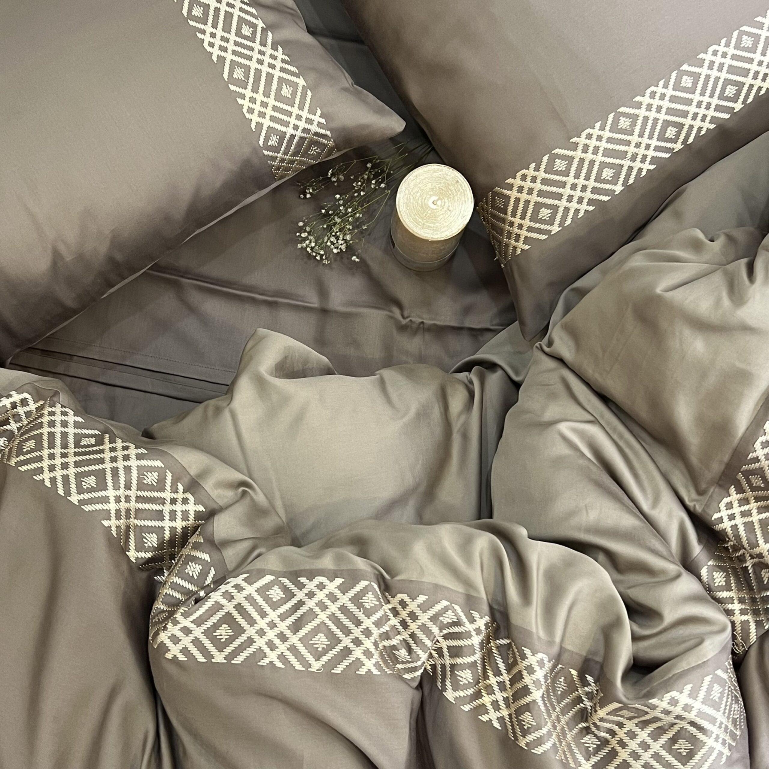 Sadyaska Classic Mocha Taupe Dreams 1 Pcs Duvet Cover