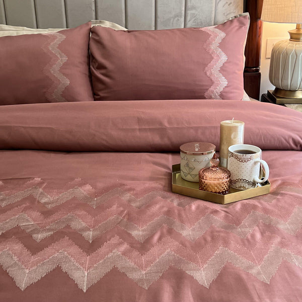 Sadyaska Crest Blush Syona 1 Pcs Duvet Cover Set