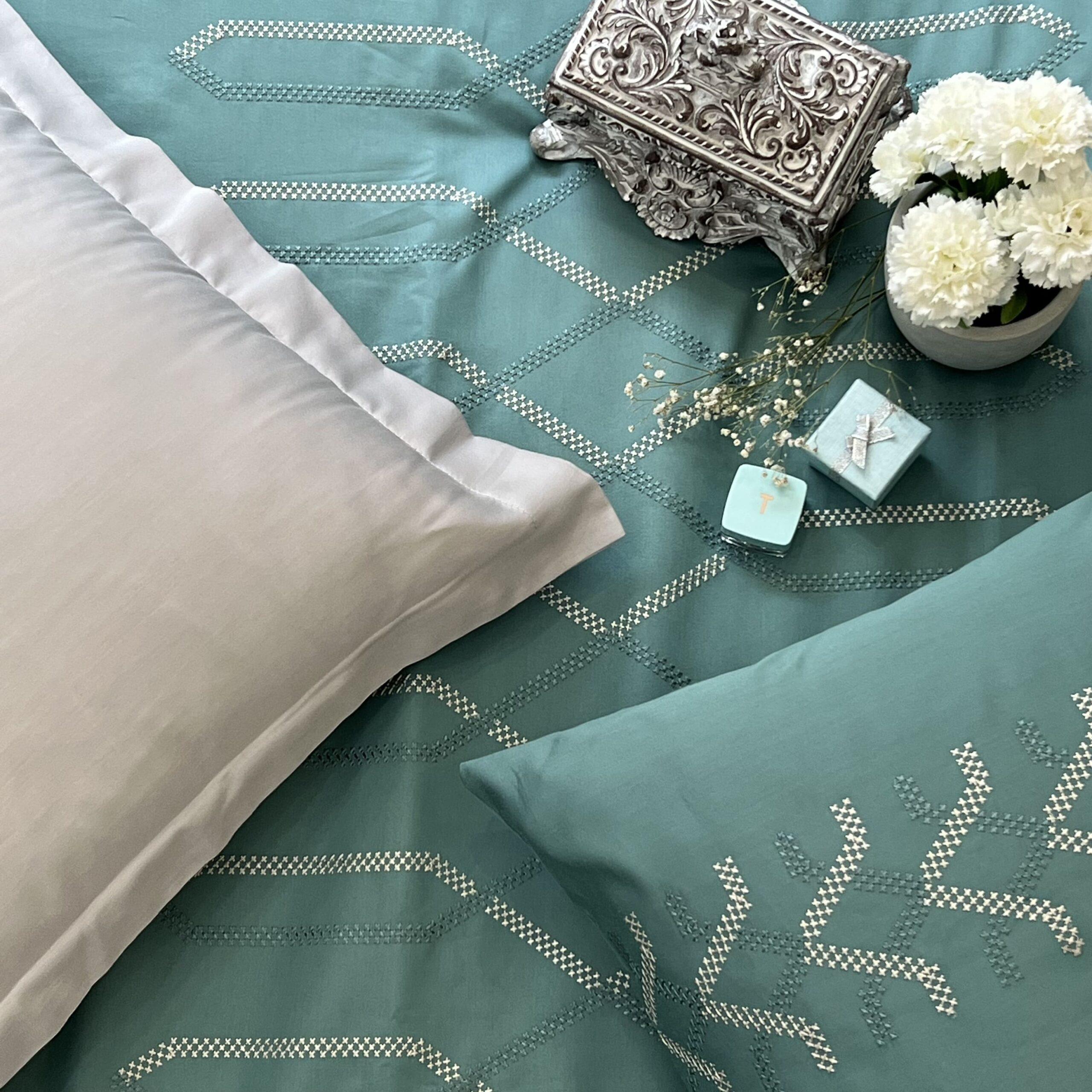 Sadyaska Tribe Turquoise Syona 1 Pcs Duvet Cover