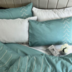 Sadyaska Tribe Turquoise Syona 1 Pcs Duvet Cover Set