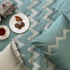 Sadyaska Crest Turquoise Syona 1 Pcs Duvet Cover Set