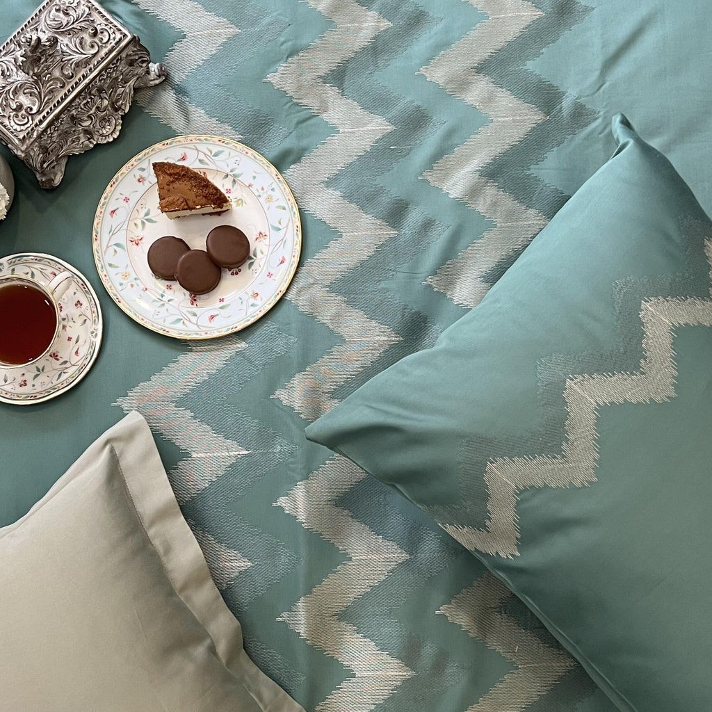 Sadyaska Crest Turquoise Syona 1 Pcs Duvet Cover