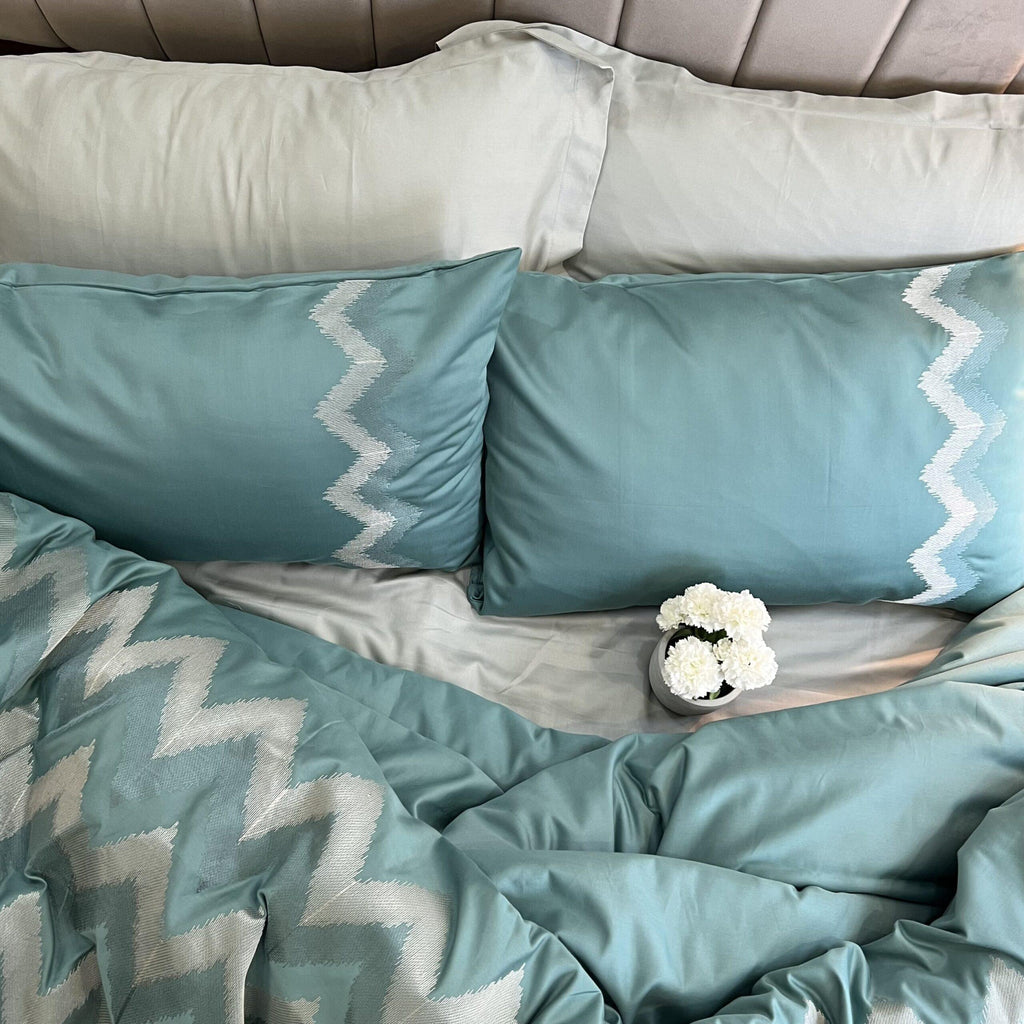 Sadyaska Crest Turquoise Syona 1 Pcs Duvet Cover