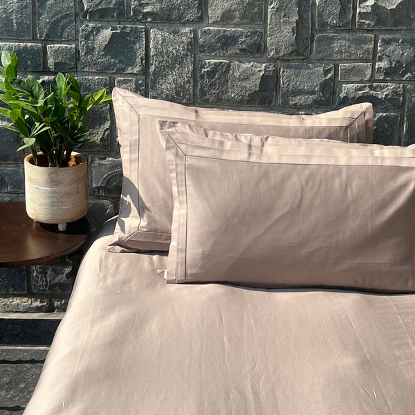 Sadyaska Tri-pleat Mocha Set 1 Pcs Bedsheet
