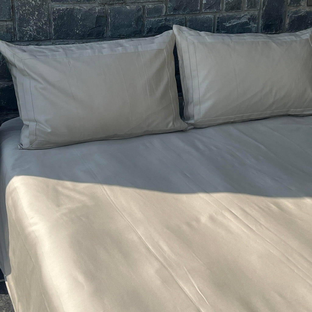 Sadyaska Tri-pleat Beige Set 1 Pcs Bedsheet