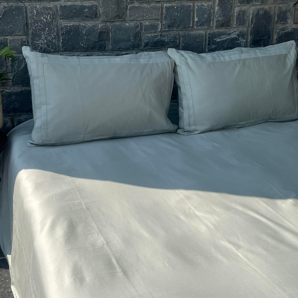 Sadyaska Tri-pleat Pearl Grey Set 1 Pcs Bedsheet