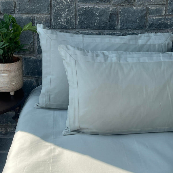 Sadyaska Tri-pleat Pearl Grey Set 1 Pcs Bedsheet
