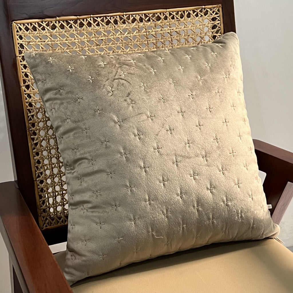 Sadyaska Decorative Sparkle Rose Gold Velvet 16x16 1 Pcs Cushion Cover