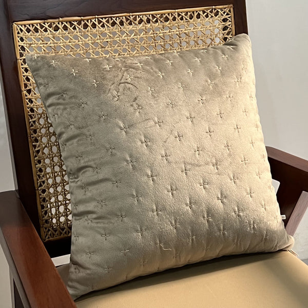 Sadyaska Decorative Sparkle Rose Gold Velvet 16x16 1 Pcs Cushion Cover