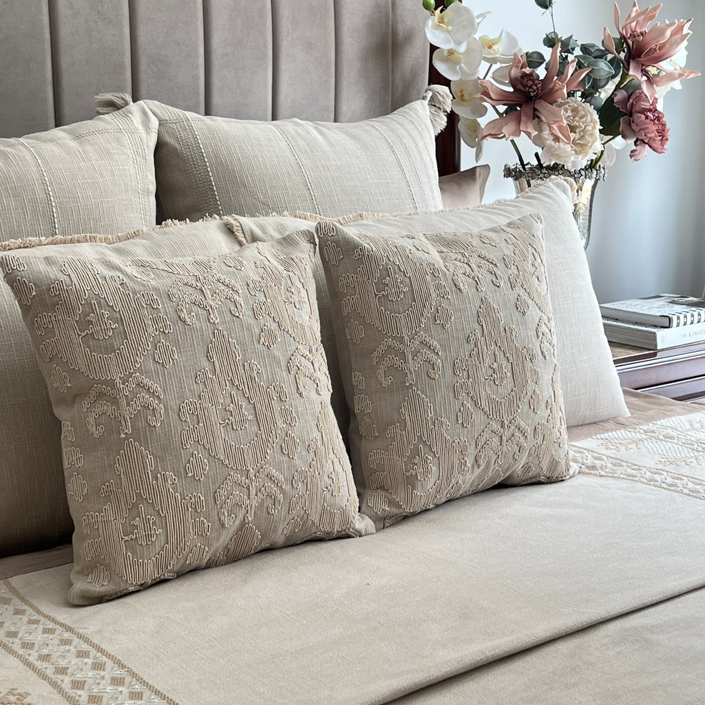Sadyaska Mirage Beige 10 Pcs Bedding Set
