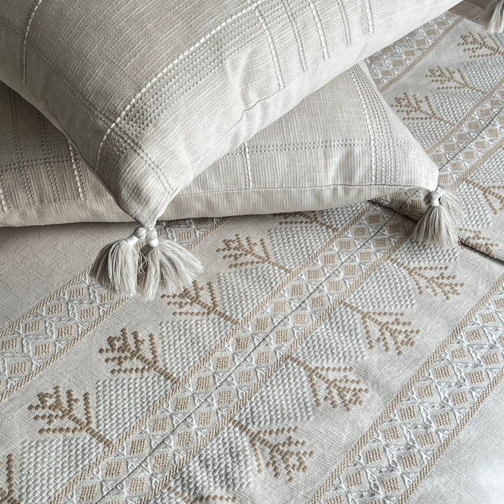 Sadyaska Mirage Beige 10 Pcs Bedding Set