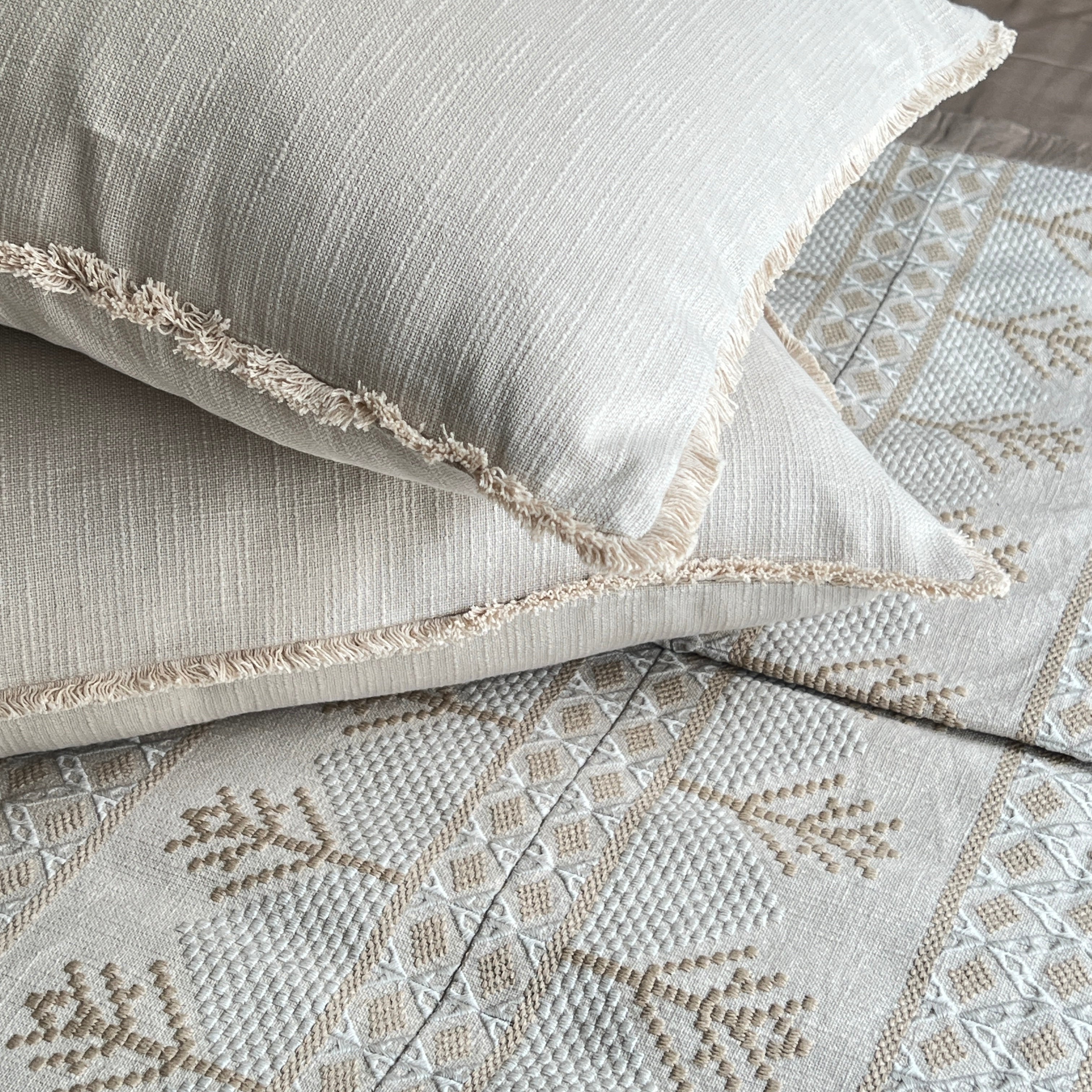 Sadyaska Mirage Beige 10 Pcs Bedding Set