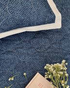 Sadyaska 100% Cotton Attractive Indigo Reversible 1 Pcs Bedspread