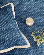 Sadyaska Diamond Pattern Indigo Reversible 1 Pcs Bedspread