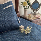 Sadyaska Diamond Pattern Indigo Reversible 1 Pcs Bedspread