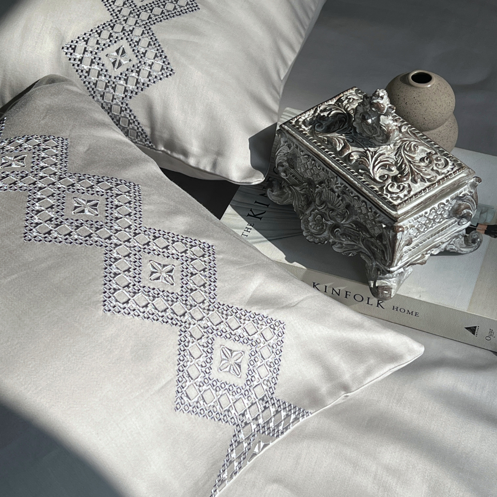 Sadyaska Iris Pearl Grey Dreams 1 Pcs Bedsheet