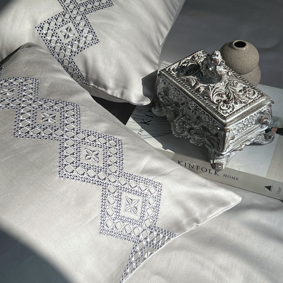Sadyaska Iris Pearl Grey Dreams 1 Pcs Bedsheet