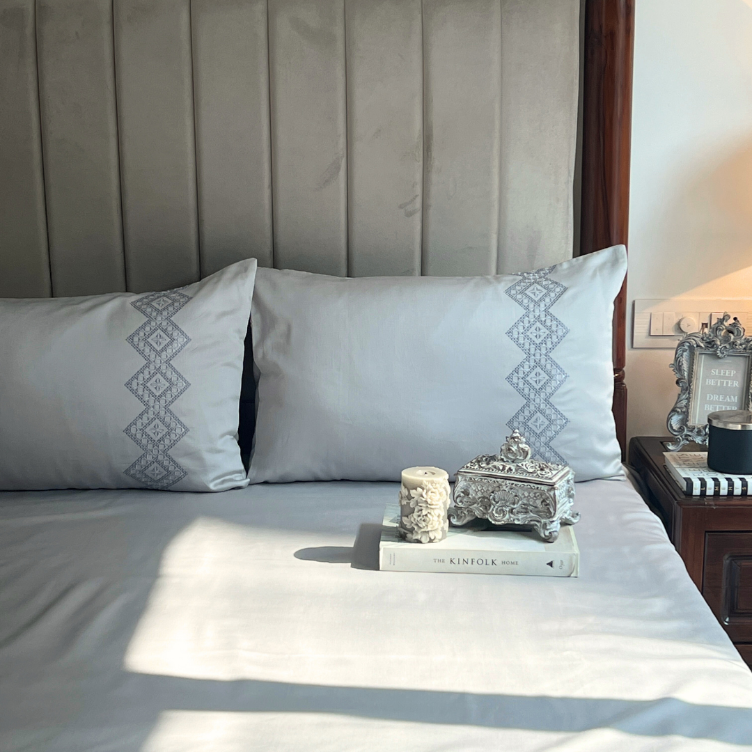 Sadyaska Iris Pearl Grey Dreams 1 Pcs Bedsheet