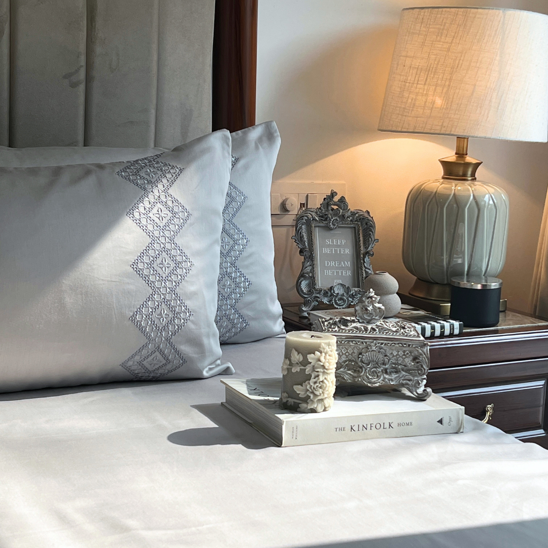 Sadyaska Iris Pearl Grey Dreams 1 Pcs Bedsheet
