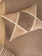 Sadyaska Kilim Cotton Embroidered Beige 12" X 18" 1 Pcs Cushion Cover