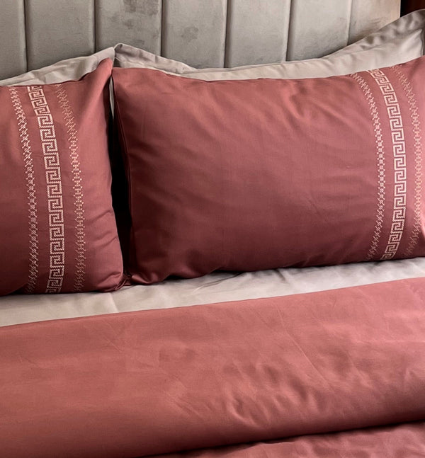Sadyaska Lucas Blush 1000TC Cotton Rich Syona Set 5 Pcs Bedsheet