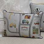 Sadyaska The Little Explorer Navy and Dark Grey Kids 10 Pcs Bedding Set