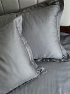 Sadyaska Luxe Titanium Grey 1000TC Egyptian Cotton s (Set of 2) 1 Pcs Pillow Cover