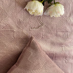 Sadyaska Maze Onion Pink Velvet 1 Pcs Bedspread