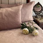 Sadyaska Maze Onion Pink Velvet 1 Pcs Bedspread