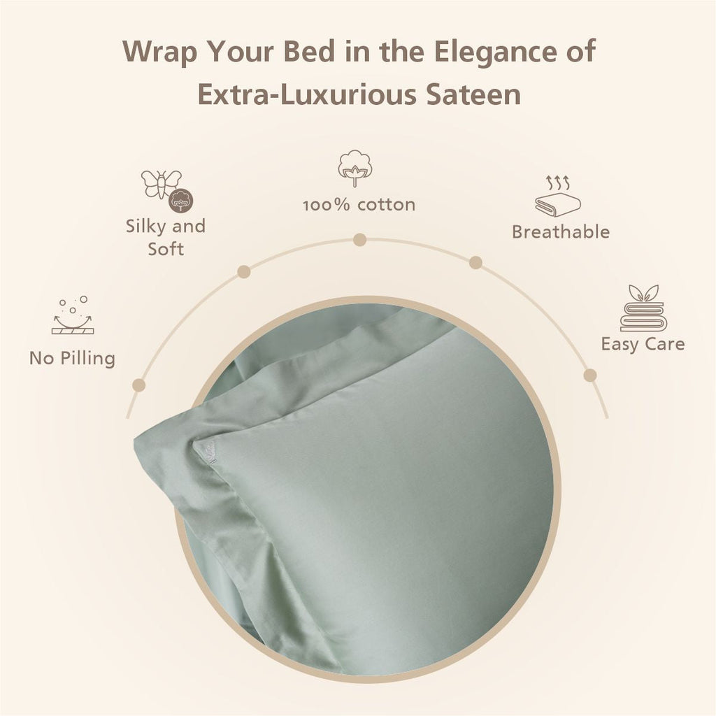 Melina Plain 100% Cotton Extra Soft & Luxurious Bed Sheet with Pillow Case