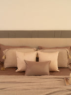 Sadyaska Beige Meraki Cotton Woven Bedding Gift Set 10 Pcs Product