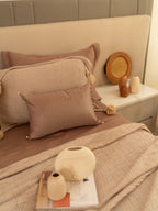 Sadyaska Beige Meraki Cotton Woven Bedding Gift Set 10 Pcs Product