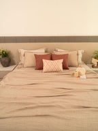 Sadyaska Meraki Buff Woven 1 Pcs Bedspread