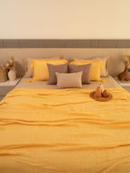 Sadyaska Buttercup Yellow Meraki Cotton Woven Bedding Gift Set 10 Pcs Product